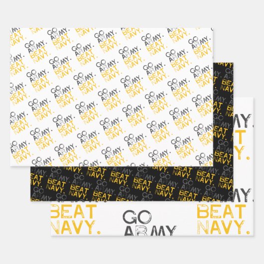 Go Army versloeg Navy Inpakpapier Vel (Set)