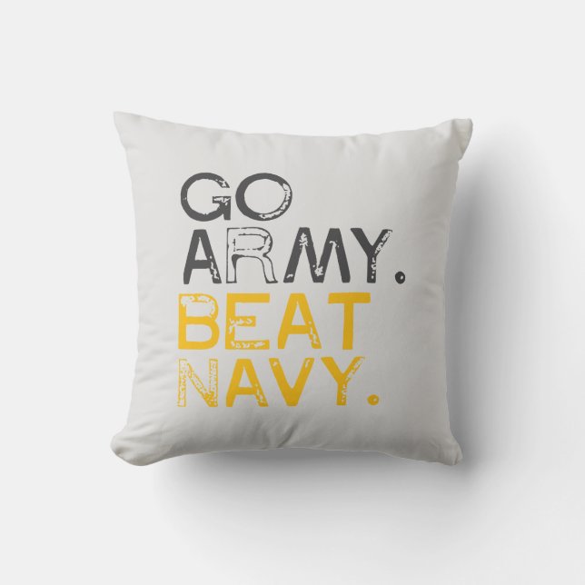 Go Army versloeg Navy Kussen (Voorkant)