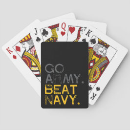 Go Army versloeg Navy Pokerkaarten