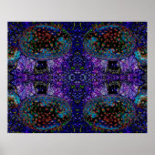 "Go Ask Alice" Abstracte Psychedelic Mushroom Art Poster (Voorkant)