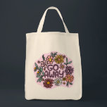 GO AWAY Funny Floral Schattige Daisy Hand-Drawn Tote Bag<br><div class="desc">Zoete tekening! Kijk in mijn winkel voor meer opties of laat me weten of je iets op maat wilt! Ik kan kunst op maat creëer als je wilt! :) Stuur me een direct bericht.</div>
