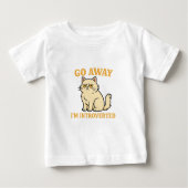 Go Away I'm Introverted – Funny Cat Shirt (Voorkant)