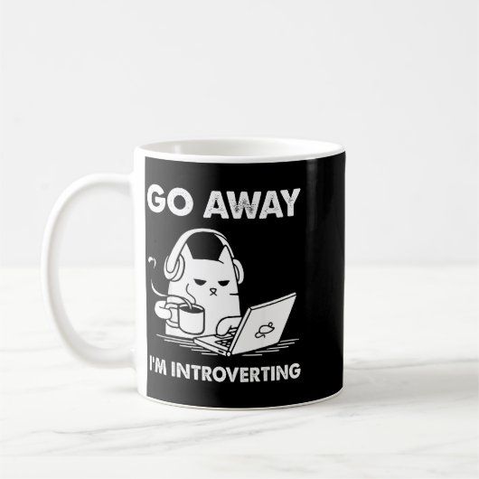Go Away I'm Introverting  Koffiemok (Links)