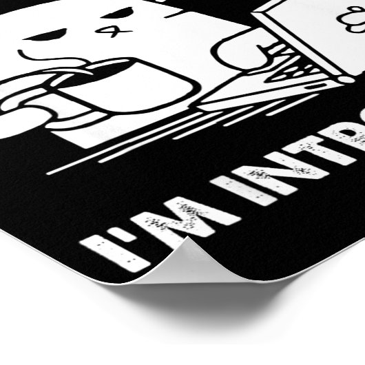 Go Away I'm Introverting Poster (Hoek)
