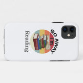 Go Away I'm Reading Funny Book Reader Bookworm Case-Mate iPhone Case (Achterkant (horizontaal))