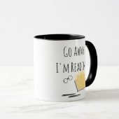 Go Away, I'm Reading Two-Tone Coffee Mug Mok (Voorkant rechts)