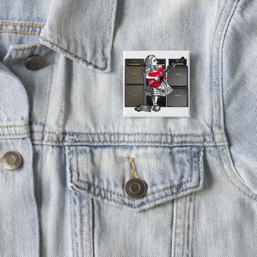 Go Ax Alice Pin Vierkante Button 5,1 Cm (In situ)