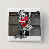 Go Ax Alice Pin Vierkante Button 5,1 Cm (Voorkant)