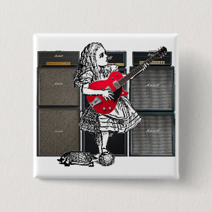 Go Ax Alice Pin Vierkante Button 5,1 Cm