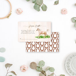 Go baby go paardenderby ruiter luier loterij informatiekaartje