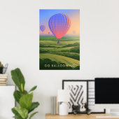 Go Ballooning Travel Poster (Thuiskantoor)
