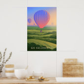 Go Ballooning Travel Poster (Keuken)
