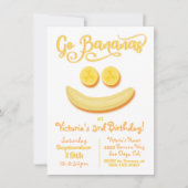 Go Bananas Happy Face Birthday Party Kaart (Voorkant)