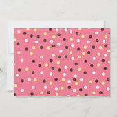 GO BANANAS - Little Monkey Party Invitations GIRL Kaart (Achterkant)