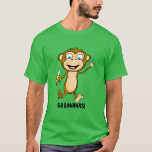 Go Bananas Mannen Basic Dark T-Shirt