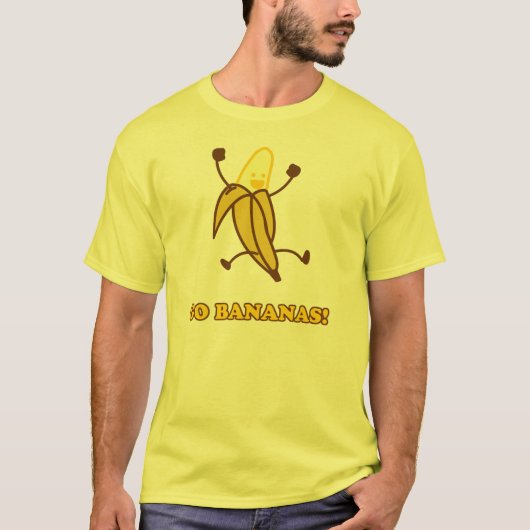 GO BANANAS-shirt (geel M Shrt-slv) T-shirt (Voorkant)
