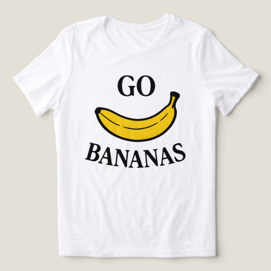 Go Bananas Tri-Blend Shirt (Design voorkant)