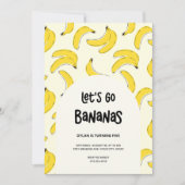 Go Bananas Uitnodiging voor verjaardagsfeestje (Voorkant)