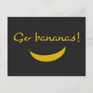 Go Bananas Wenskaart Briefkaart