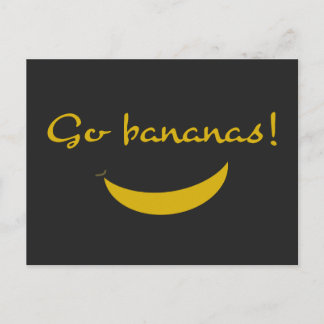 Go Bananas Wenskaart Briefkaart