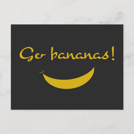 Go Bananas Wenskaart Briefkaart (Voorkant)