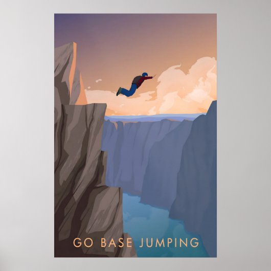 Go Base Jumping Travel Poster (Voorkant)