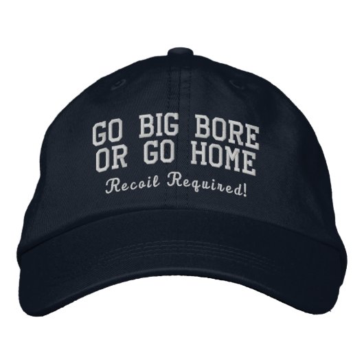 Go Big Bore of Go Home Navy Embroided Pet (Voorkant)