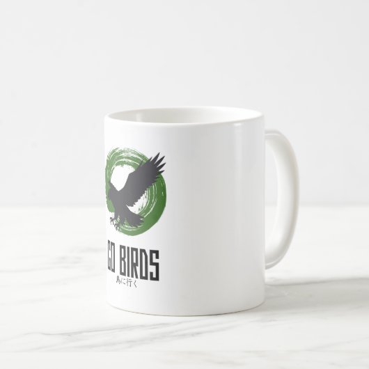 Go Birds Japanese Style Coffee Mug Koffiemok (Voorkant rechts)