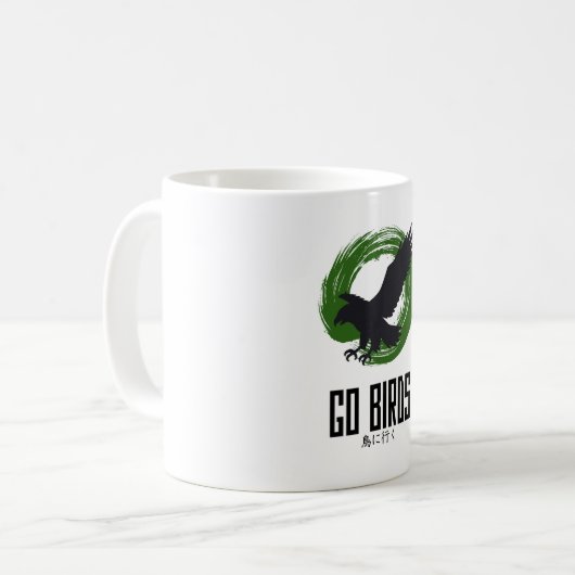 Go Birds Japanese Style Coffee Mug Koffiemok (Voorkant links)