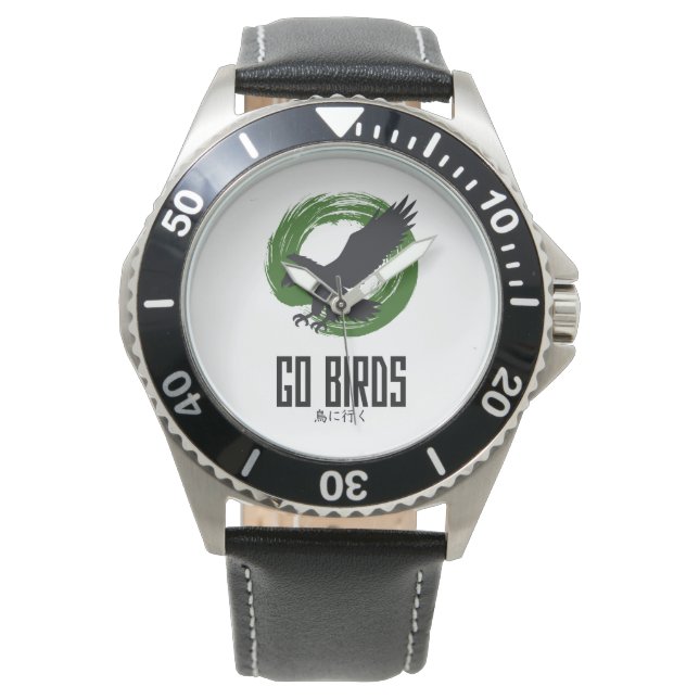 Go Birds Japanese Style Watch Horloge (Voorkant)