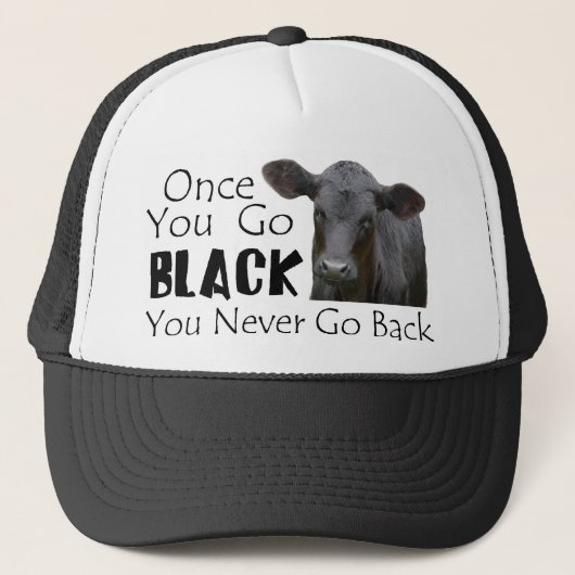 Go Black Angus Trucker Pet (Voorkant)