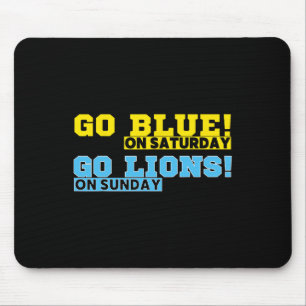 Go Blue op zaterdag Go Lions op zondag Football FA Muismat