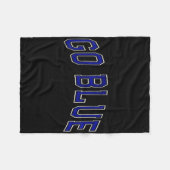 Go Blue Summer Camp Team Competitie Kleureneveneme Fleece Deken (Voorkant (Horizontaal))