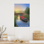 Go Boating Travel Poster (Keuken)