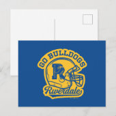 Go Bulldogs Football Helmet Icon Briefkaart (Voorkant / Achterkant)