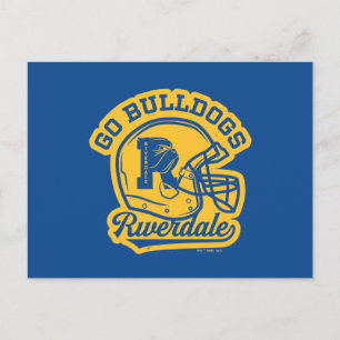 Go Bulldogs Football Helmet Icon Briefkaart