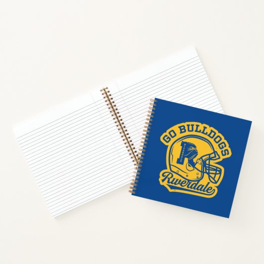 Go Bulldogs Football Helmet Icon Notitieboek (Binnen)