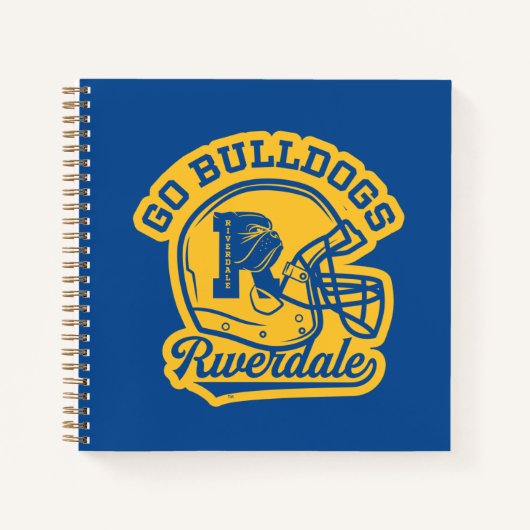 Go Bulldogs Football Helmet Icon Notitieboek (Voorkant)