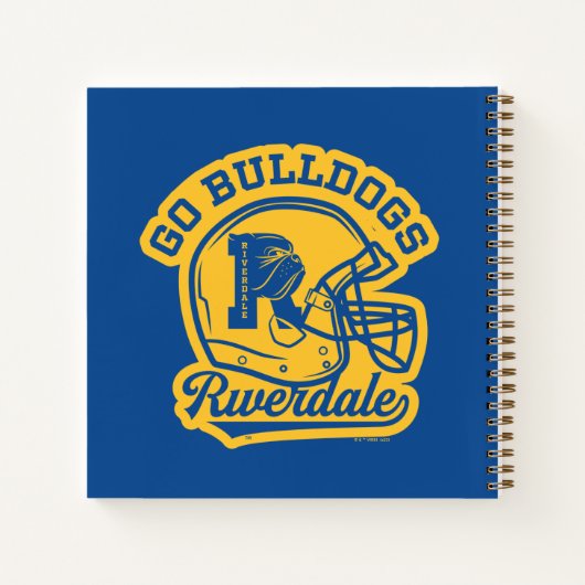 Go Bulldogs Football Helmet Icon Notitieboek (Achterkant)