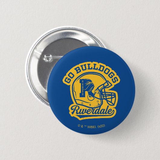 Go Bulldogs Football Helmet Icon Ronde Button 5,7 Cm (Voorkant /achterkant)