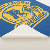 Go Bulldogs Football Helmet Icon Sherpa Deken (3/4)