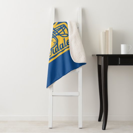 Go Bulldogs Football Helmet Icon Sherpa Deken (In situ)