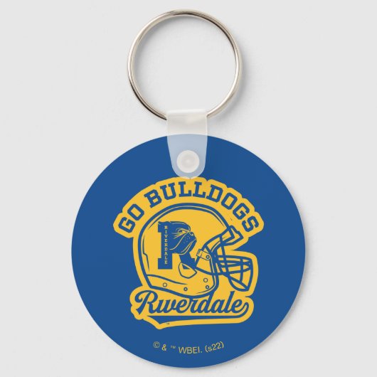 Go Bulldogs Football Helmet Icon Sleutelhanger (Voorkant)