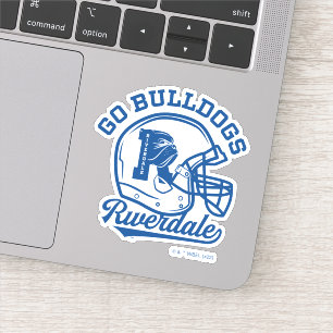 Go Bulldogs Football Helmet Icon Sticker
