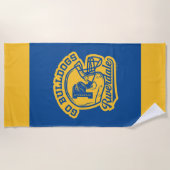 Go Bulldogs Football Helmet Icon Strandlaken (Voorkant)