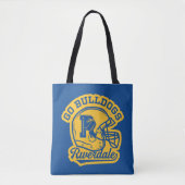 Go Bulldogs Football Helmet Icon Tote Bag (Voorkant)