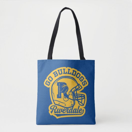 Go Bulldogs Football Helmet Icon Tote Bag (Voorkant)