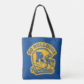 Go Bulldogs Football Helmet Icon Tote Bag (Achterkant)