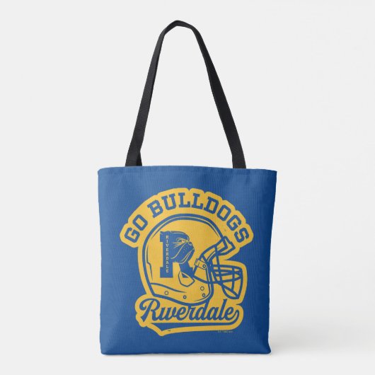 Go Bulldogs Football Helmet Icon Tote Bag (Achterkant)