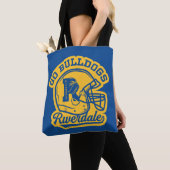 Go Bulldogs Football Helmet Icon Tote Bag (Dichtbij)